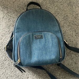 Kate spade denim backpack